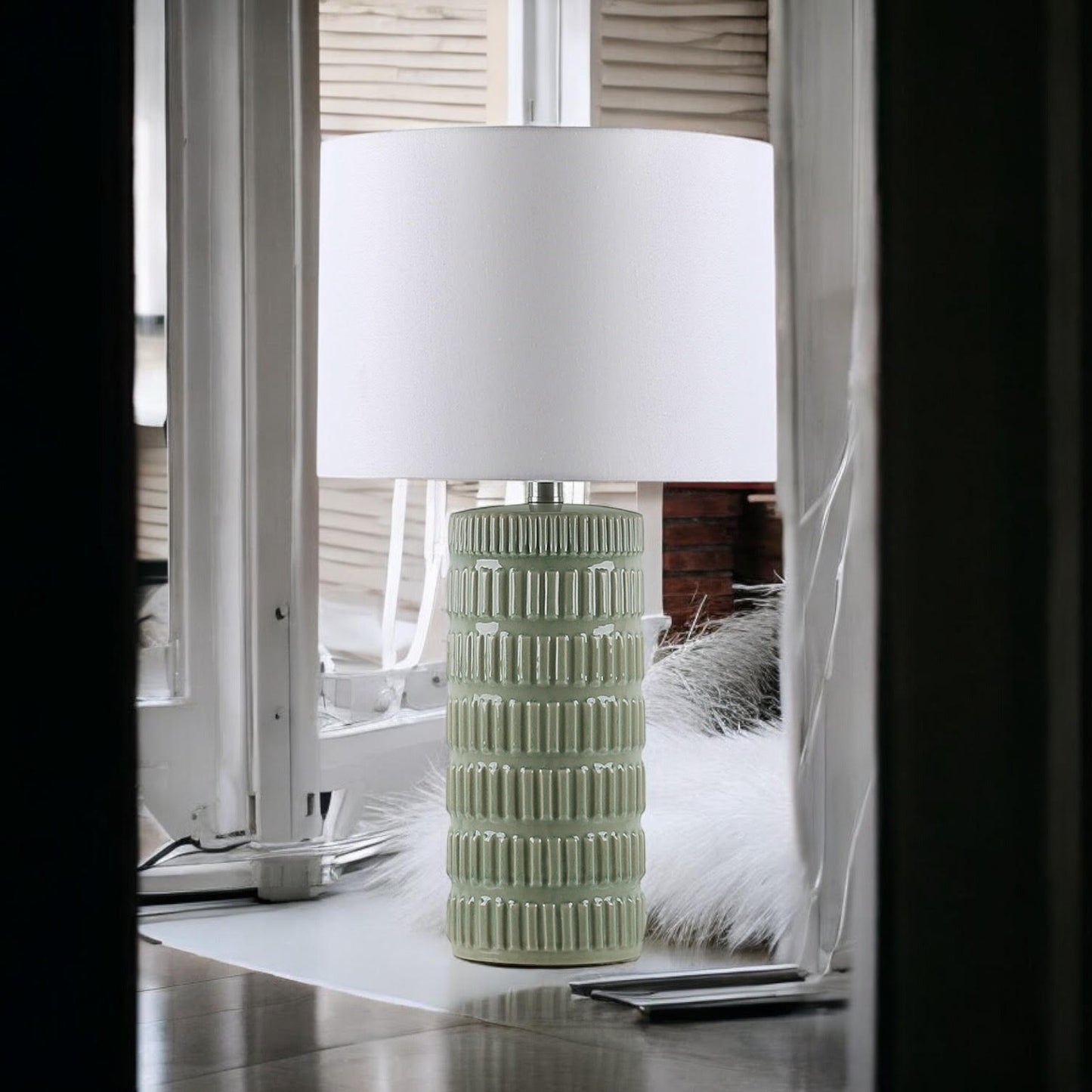 43CM LAMP AND SHADE