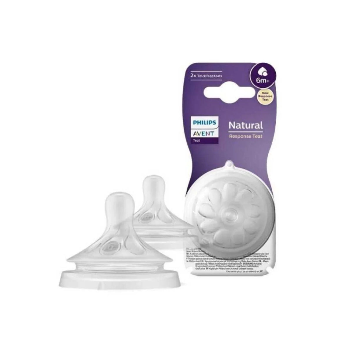 Philips Avent Natural Response Teats Stage 6 (6+ months) Pack of 2