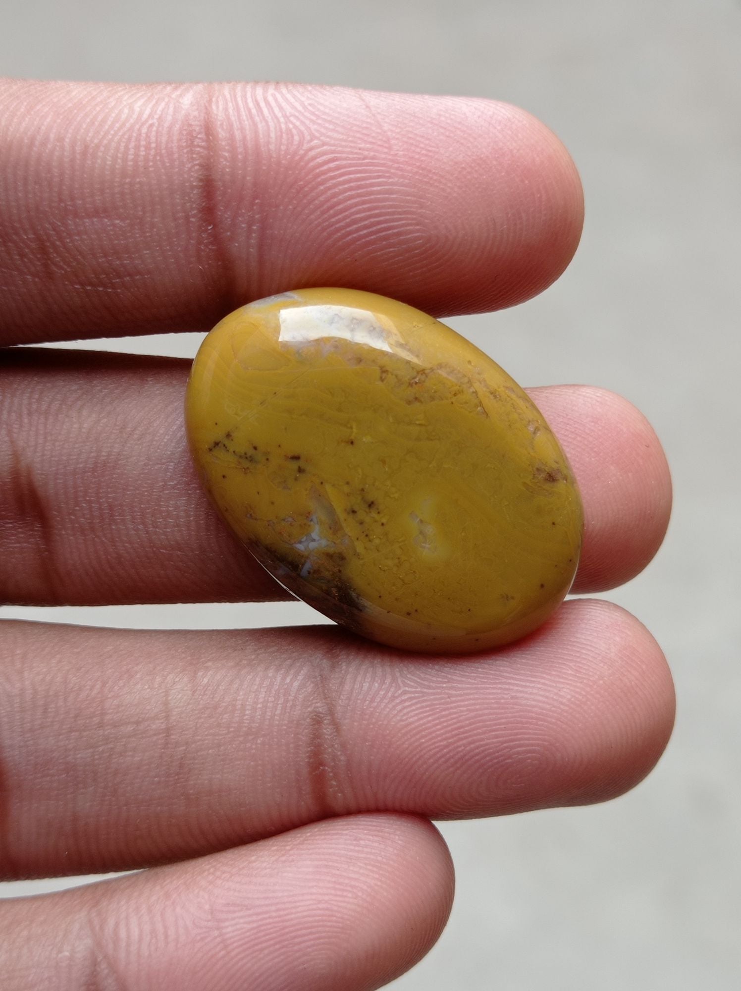 41.5ct Jasper - Gold Jasper Cabochon - Yellow Jasper - 33x24x6mm