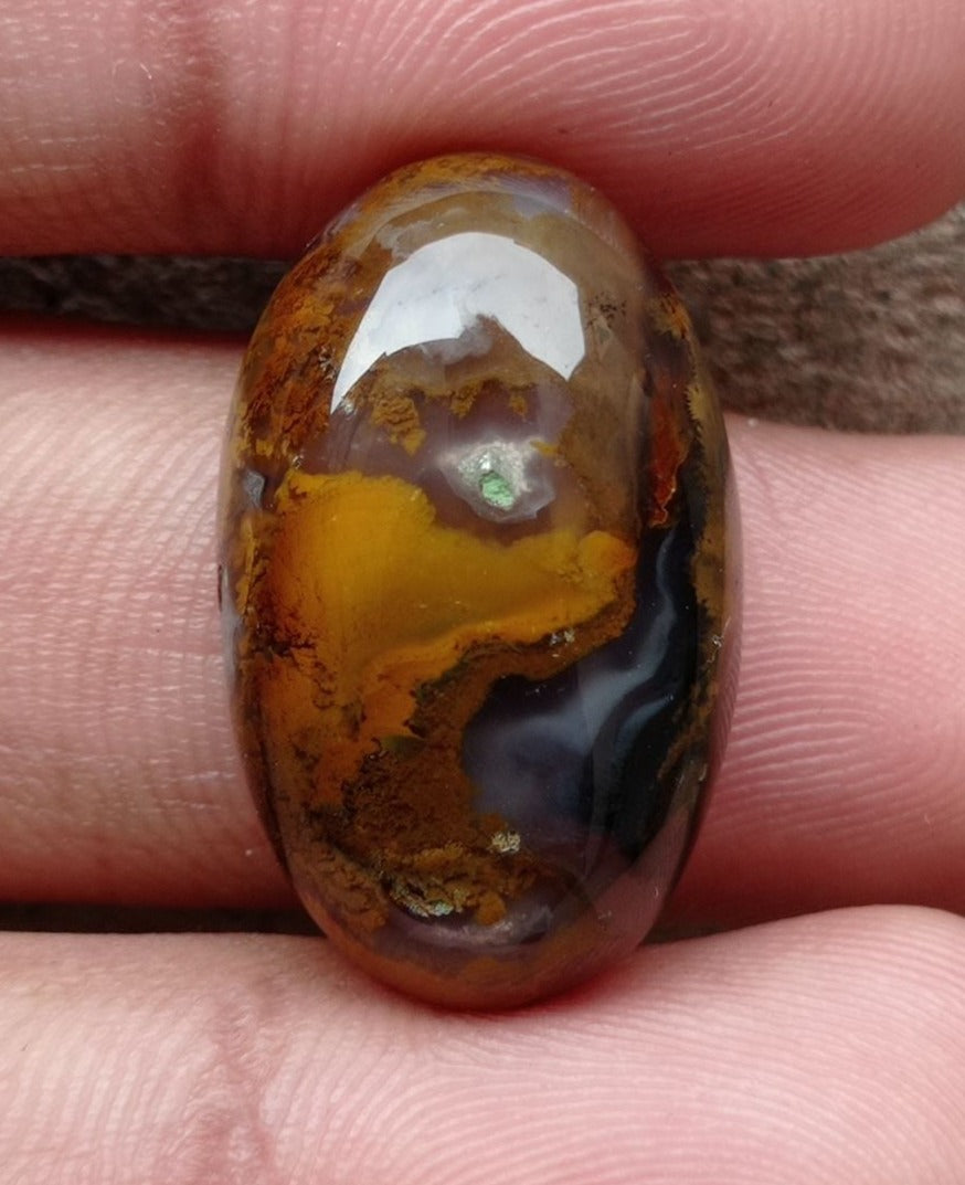 26.4ct Jasper - Gold Jasper Cabochon - Yellow Jasper - 27x17x7mm