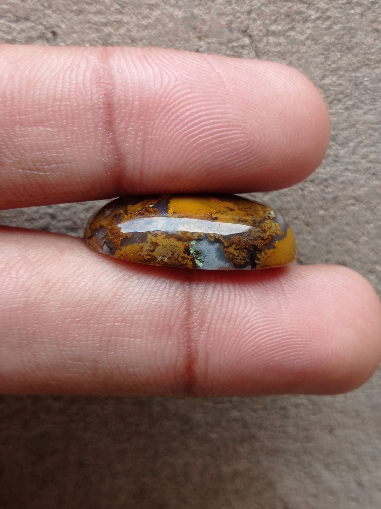 26.4ct Jasper - Gold Jasper Cabochon - Yellow Jasper - 27x17x7mm