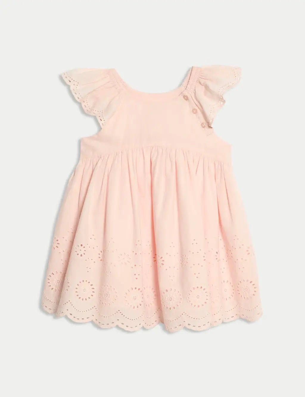 2pc Pure Cotton Broderie Outfit (0 Mths-3 Yrs)