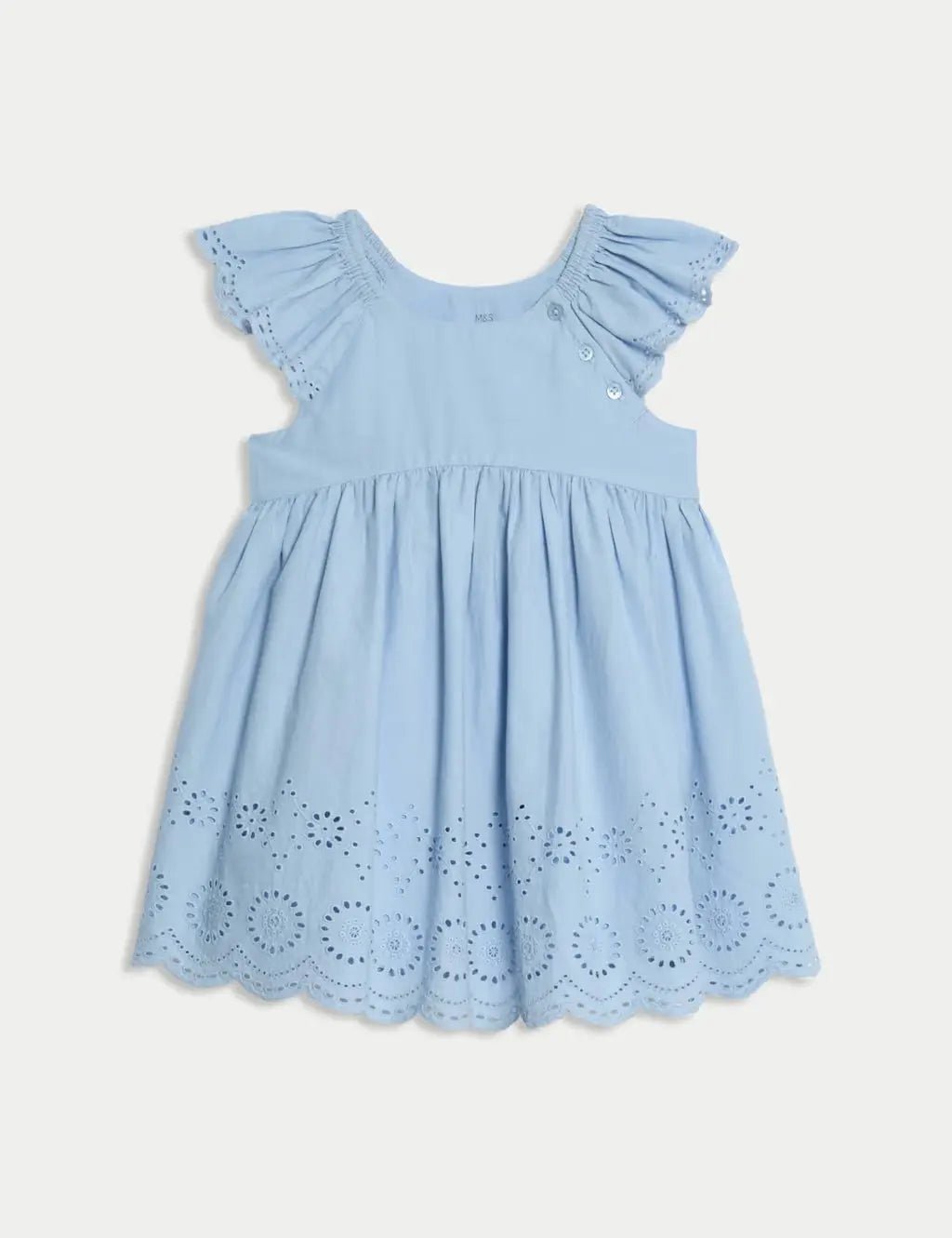 2pc Pure Cotton Broderie Outfit (0 Mths-3 Yrs)