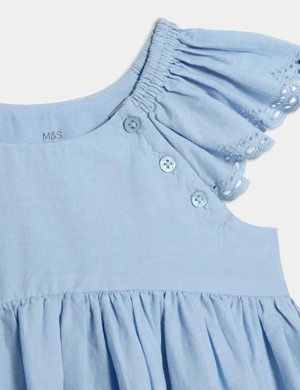 2pc Pure Cotton Broderie Outfit (0 Mths-3 Yrs)