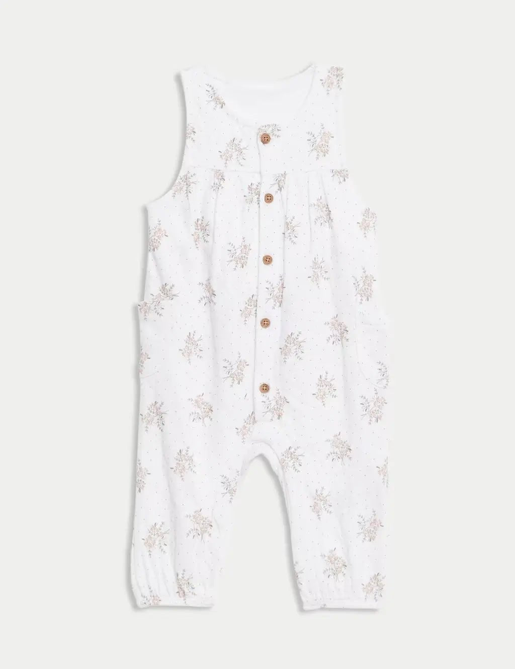 2pc Pure Cotton Floral Outfit (7lbs - 1 Yrs)