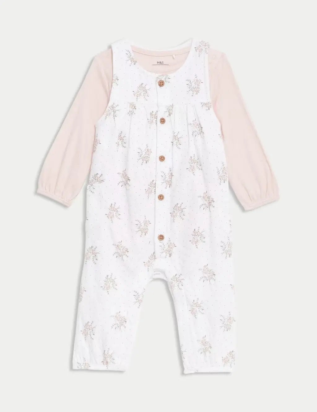 2pc Pure Cotton Floral Outfit (7lbs - 1 Yrs)