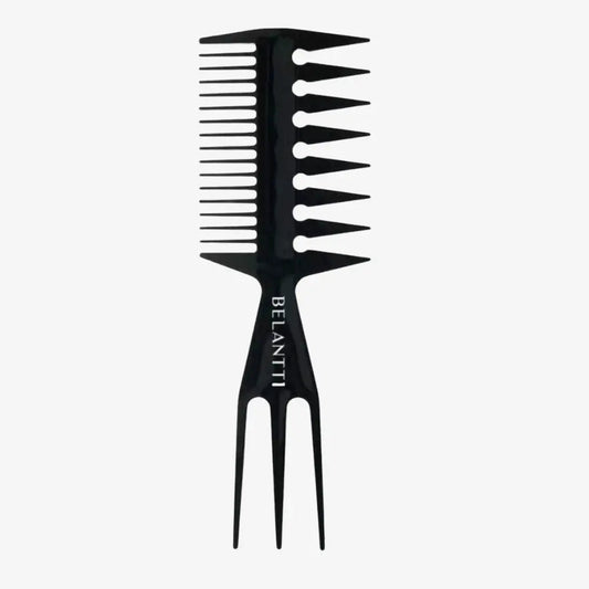 BELANTTI 3-in-1 Wide-Tooth Texture Comb