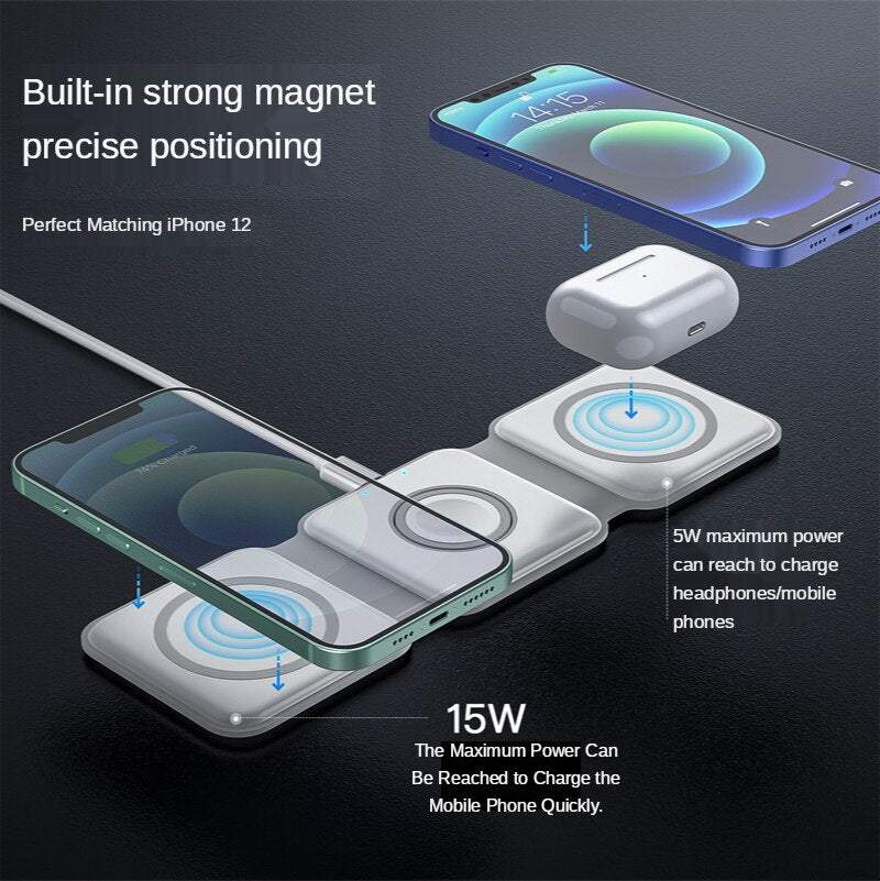 3-in-1 Magnetic Wireless Charger