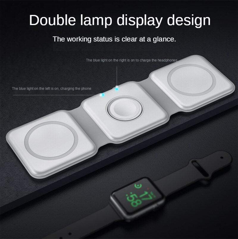 3-in-1 Magnetic Wireless Charger