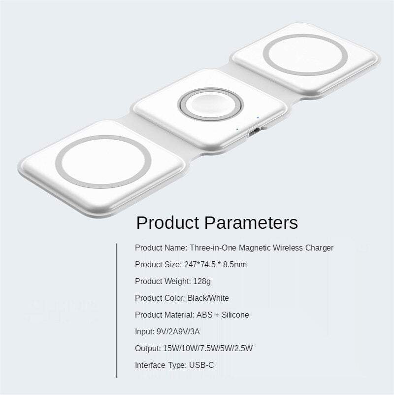 3-in-1 Magnetic Wireless Charger