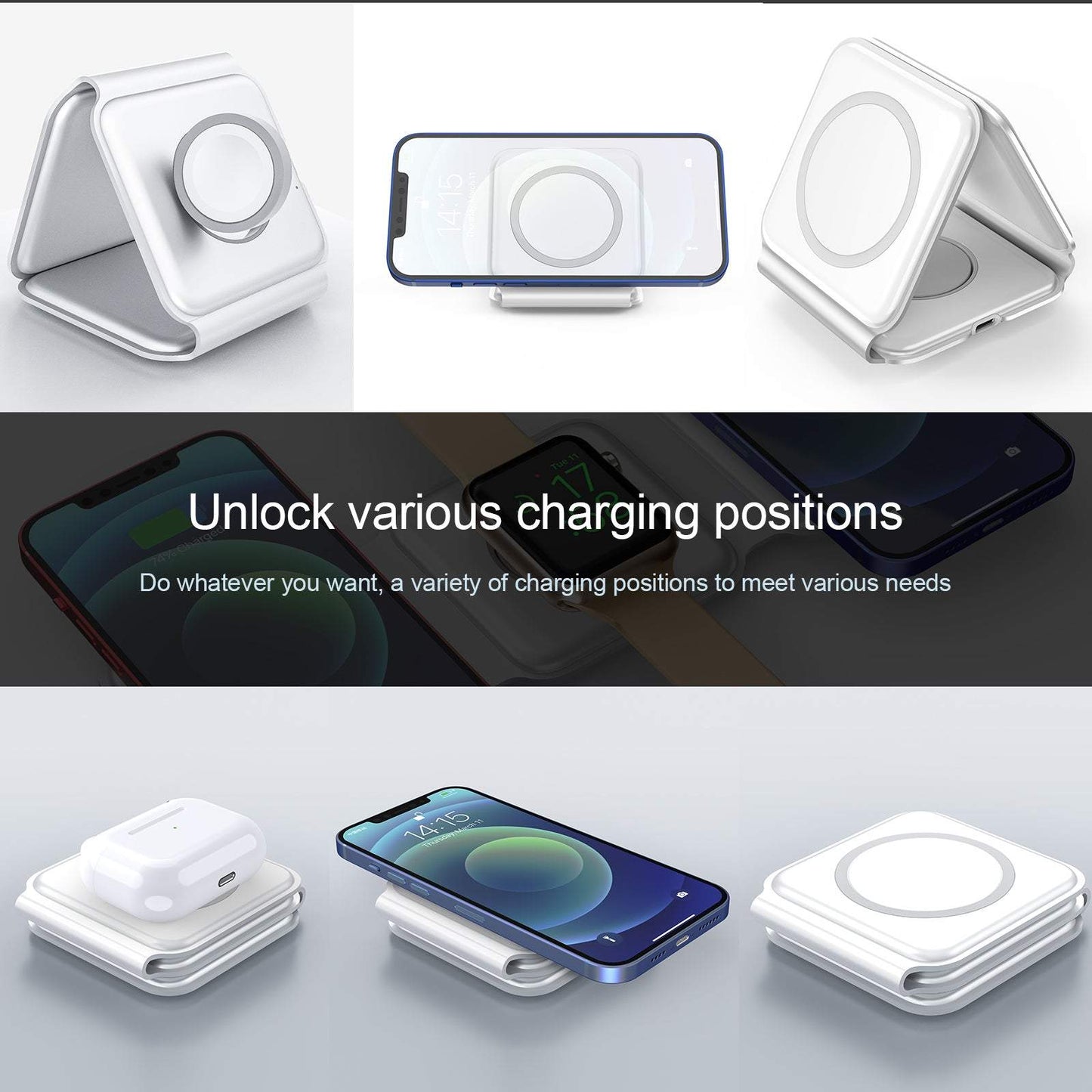3-in-1 Magnetic Wireless Charger