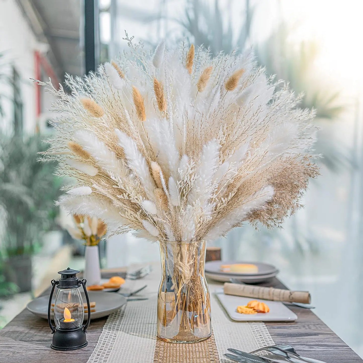 300pcs Rabbit Tail Grass Flower Bouquet