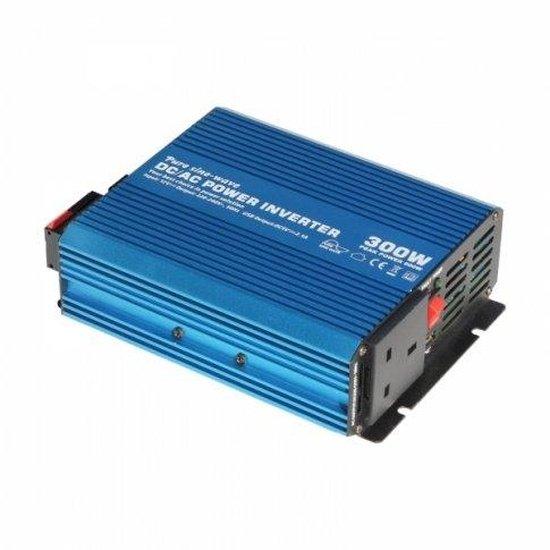 300W 12V pure sine wave power inverter 230V AC output, with powerful USB charging port