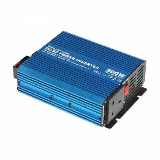 300W 12V Pure Sine Wave Power Inverter 230V UK Socket USB - Solarika PSI300-12