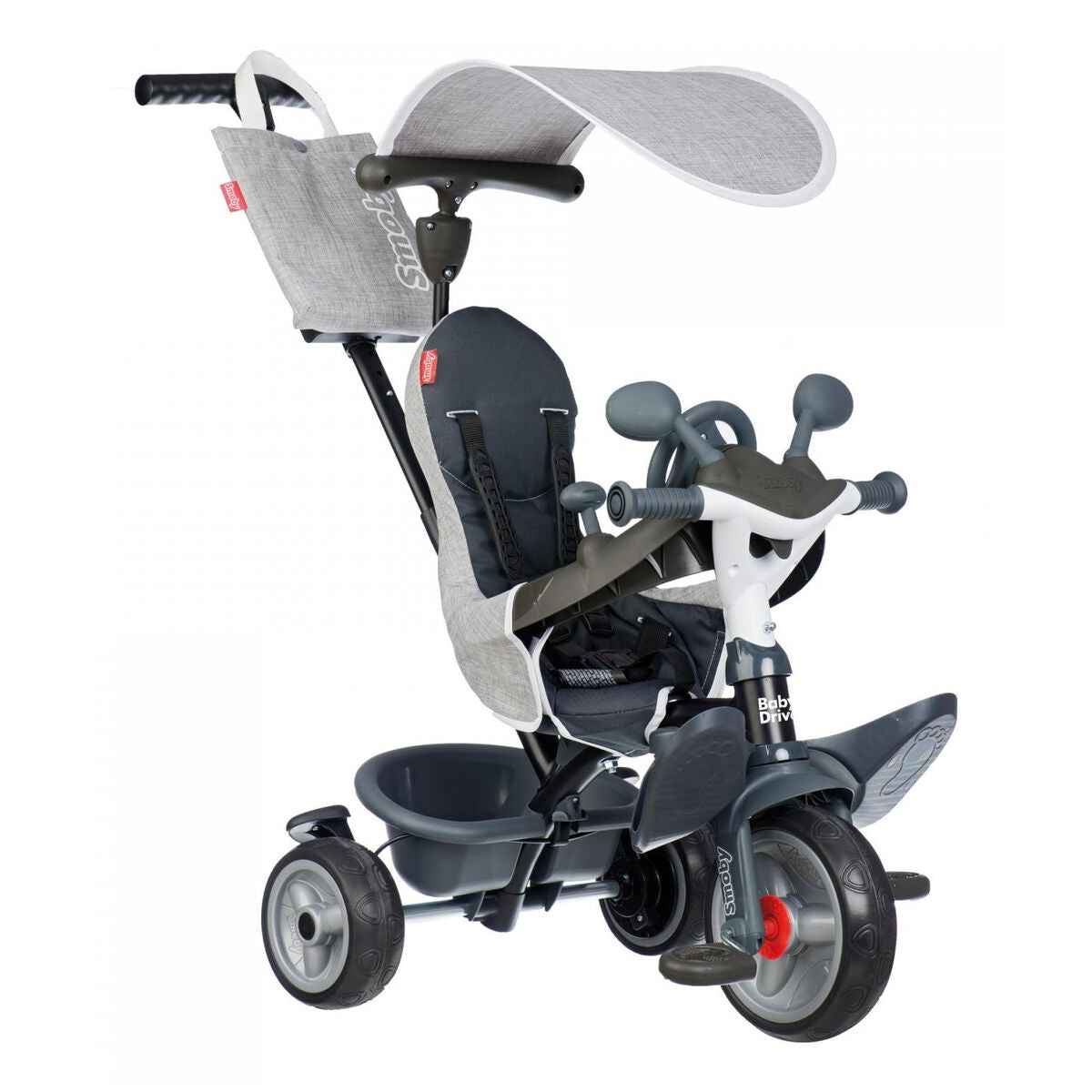 Tricycle Smoby Baby Driver Grey