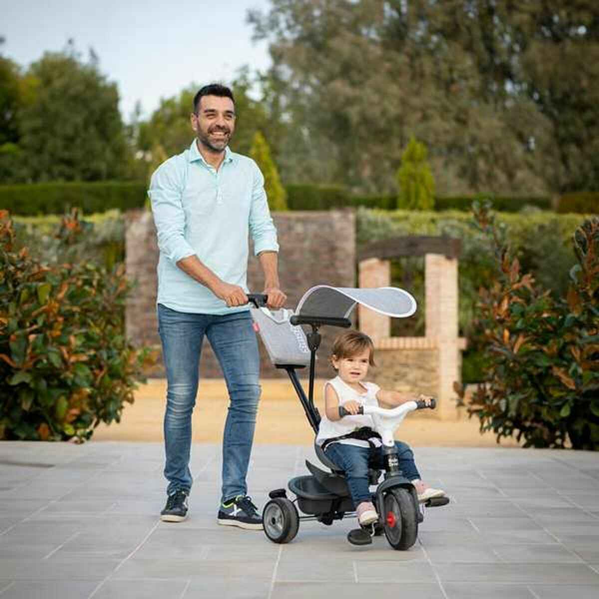 Tricycle Smoby Baby Driver Grey