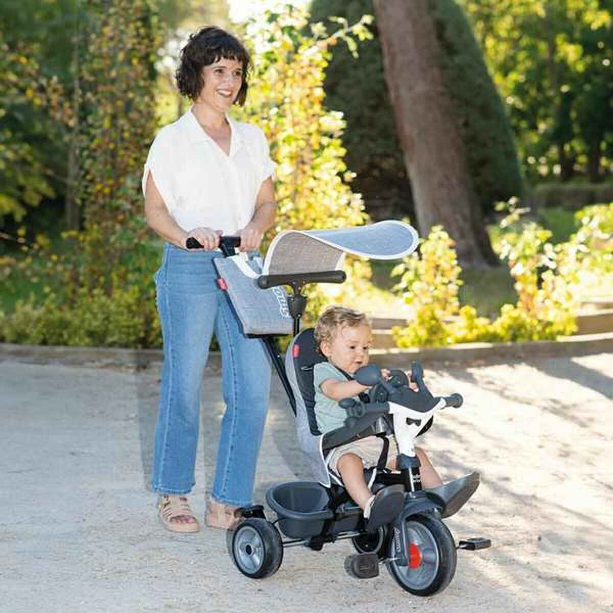 Tricycle Smoby Baby Driver Grey