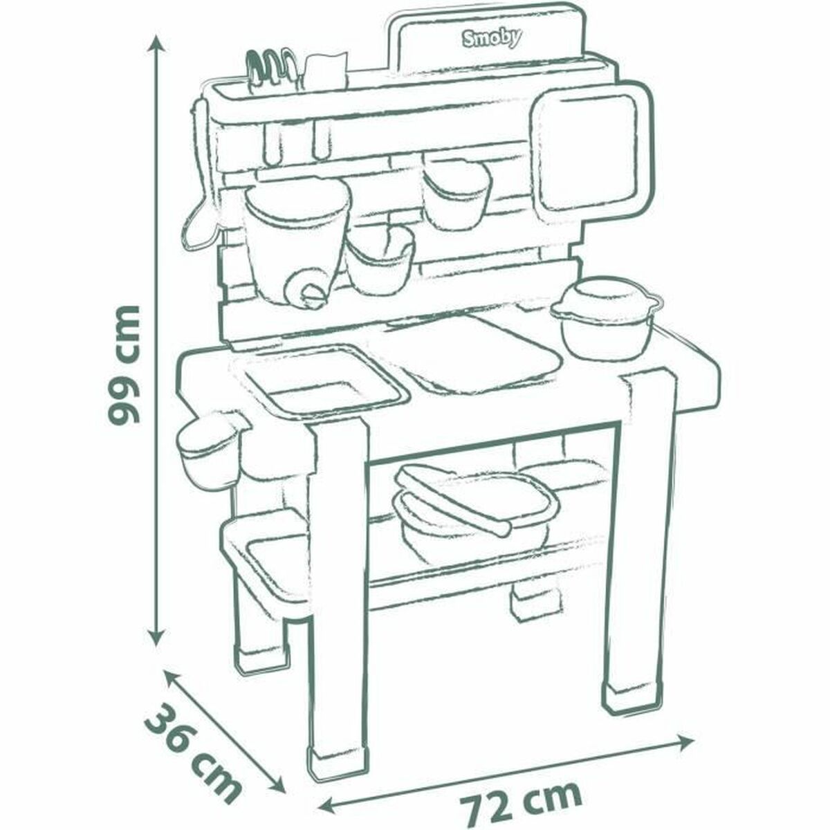 Toy kitchen Smoby Life - Mud Kitchen