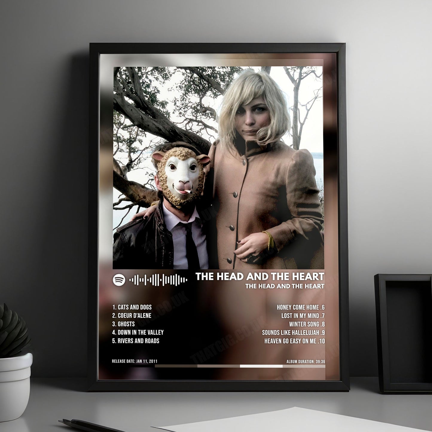 The Head and the Heart "The Head and the Heart" Album Cover Poster - with Complete Tracklist
