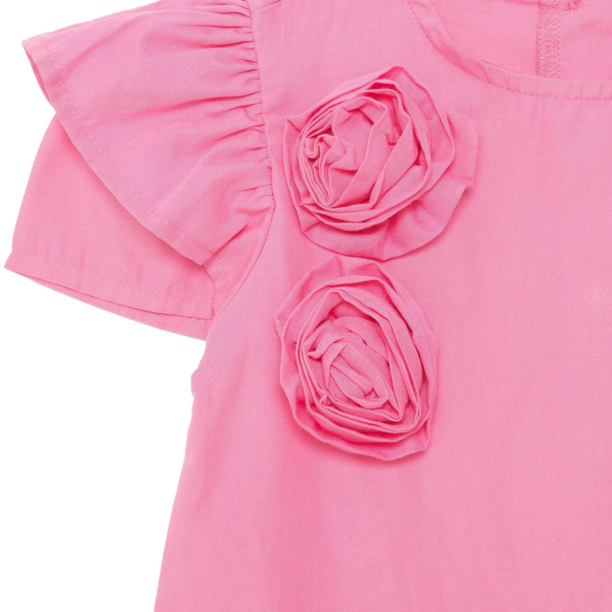 HelloBaby Floral Print Crew Neck Short Sleeve Baby Dress (6-9 Months to 4-5 Years)