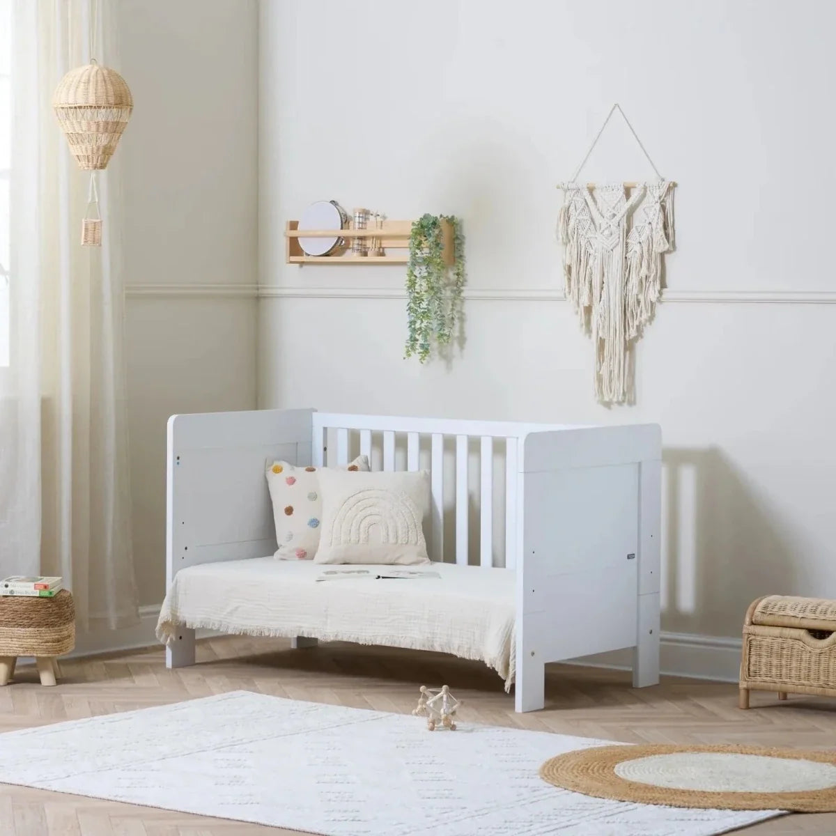 Tutti Bambini Alba Cot Bed - Essentials White