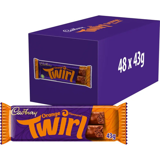 48 x Cadbury Twirl Orange - 43GM