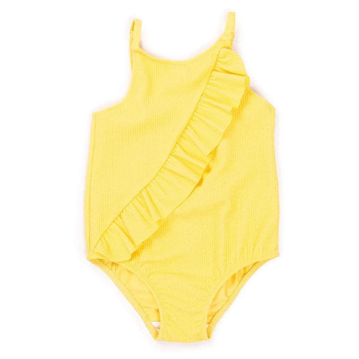 HelloBaby Textured Frilly Baby Swimsuit (2 Years to 5 Years)