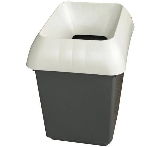 30L Recycling Bin with Light Grey Lid & Other Recycling Logo