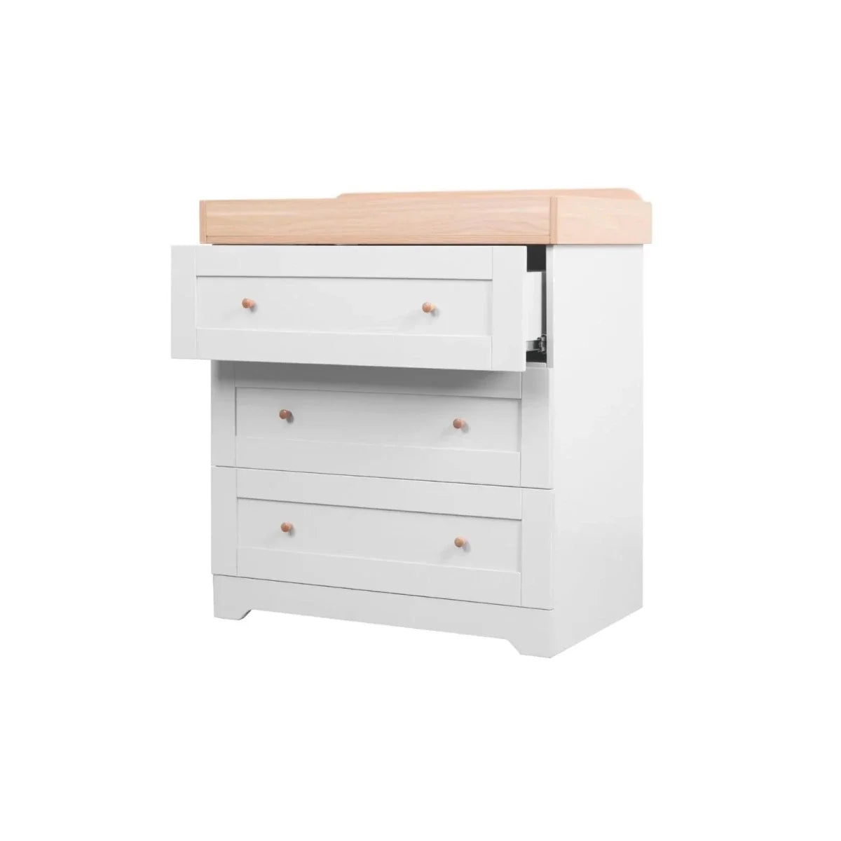 Tutti Bambini Rio Chest Changer - Dove Grey/Honey Oak