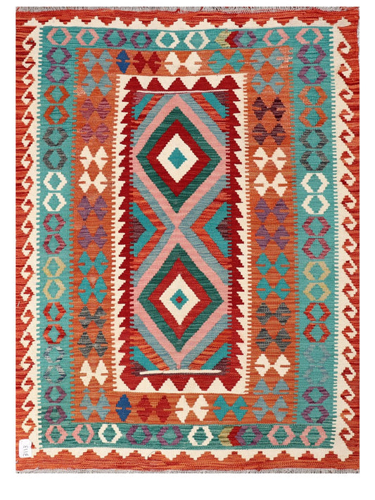 Maimana Afghanistan Kilim Rug - 167 x123 cm