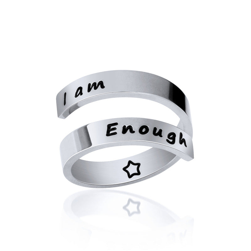 Double opening titanium steel ring