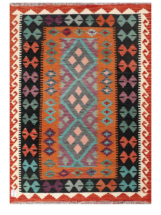 Maimana Afghanistan Kilim Rug - 176 x124 cm