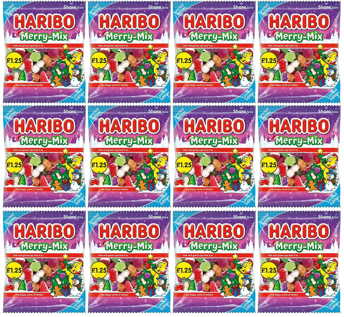 12 x Haribo Merry Mix - 140GM