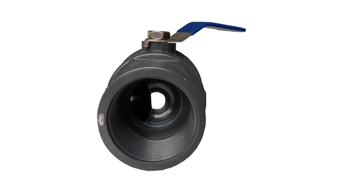PP 1" BSPF Stopcock with Stainless Steel Ball Valve and Handle
