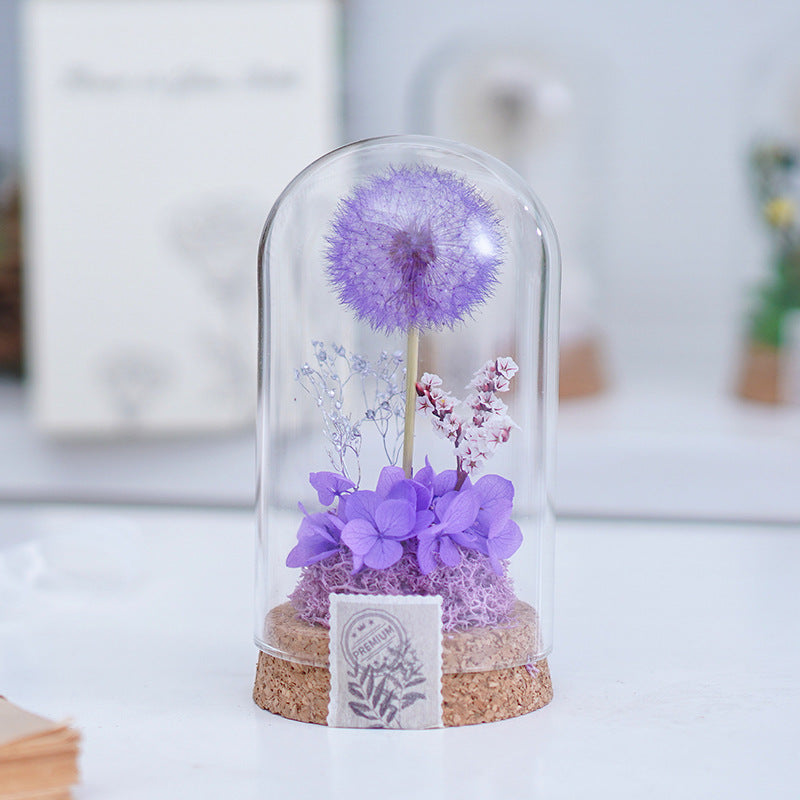 Mother's Day Gift Carnation Wishing Bottle Dandelion Preserved Fresh Flower Material Package