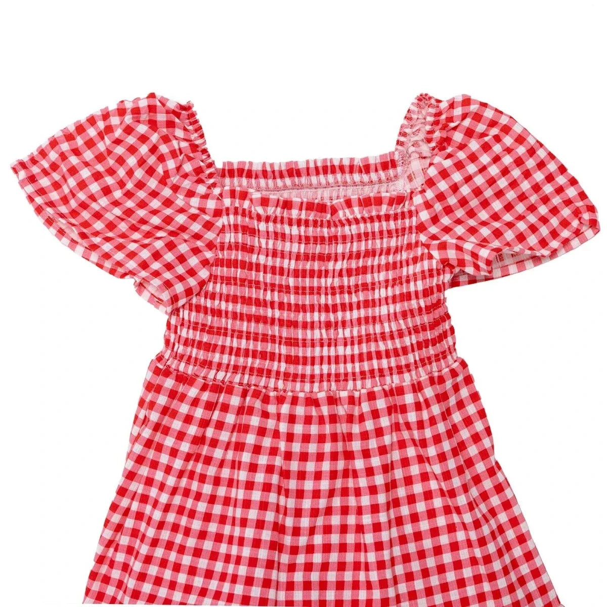 HelloBaby Shaped Neck Short Sleeve Baby Dress (6-9 Months to 4-5 Years)