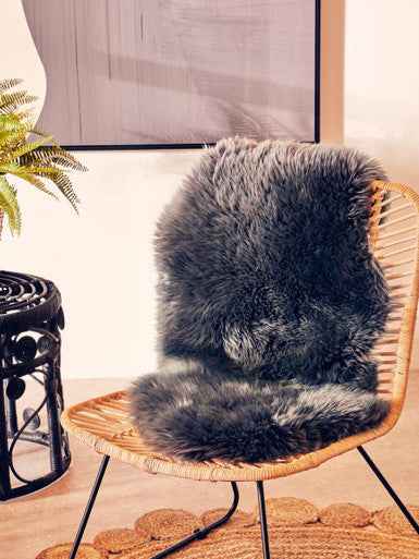 Bosie Sheepskin Gunmetal Rug