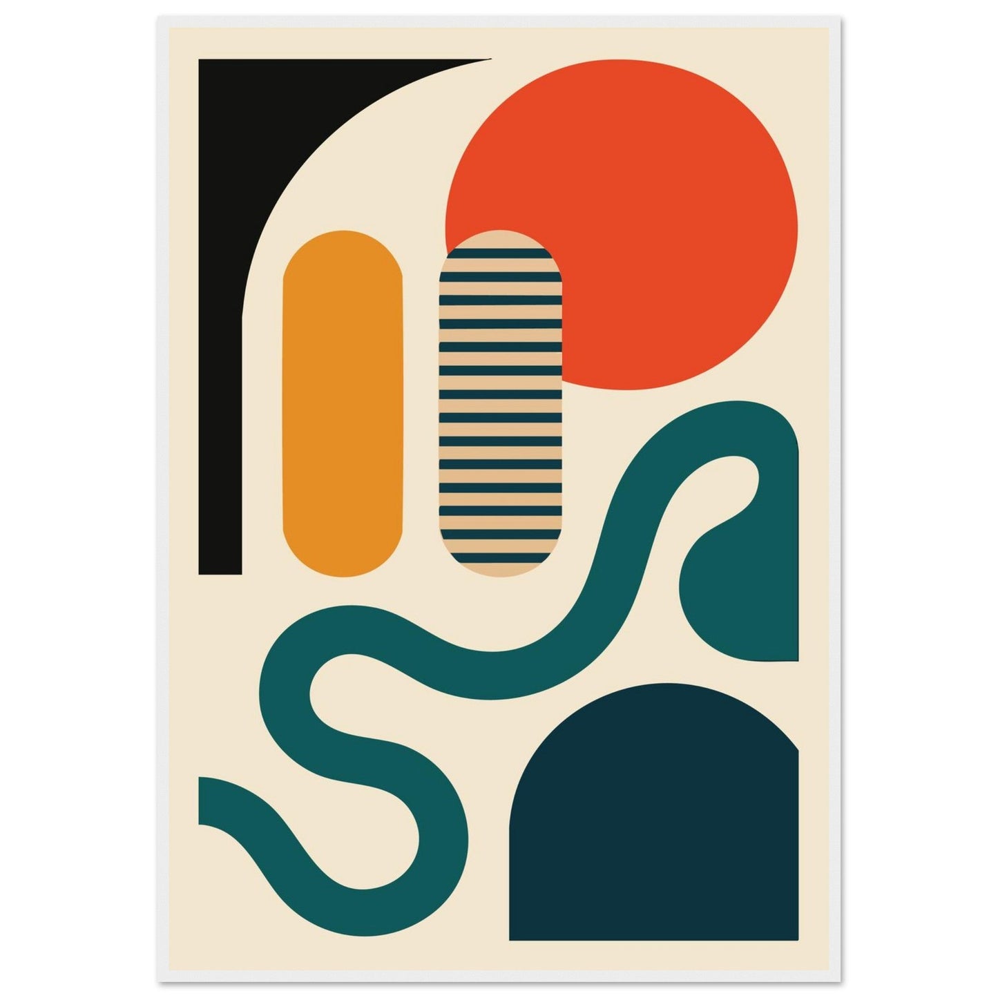 Abstract Bliss - Premium Matte Paper Wooden Framed Poster