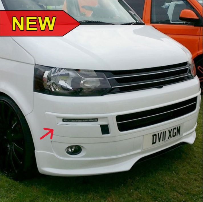 For VW T5.1 Transporter DRL Daytime Running Light Panels Set of 2 Primed | Van-X