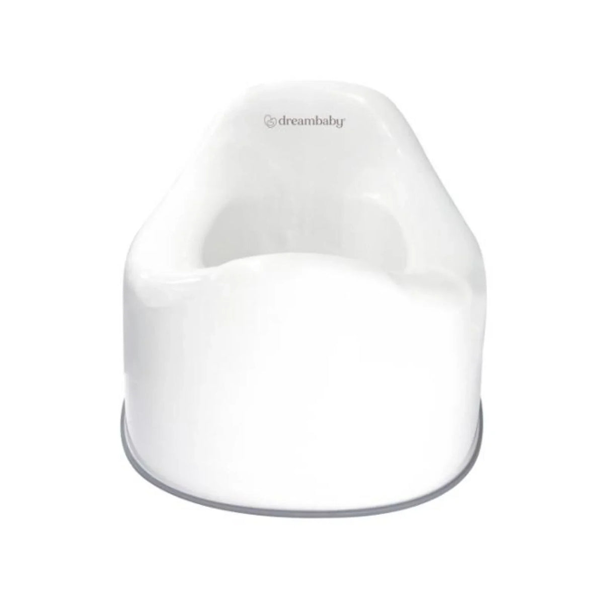 Dreambaby First Stage Toddler Potty with Grey Trim - White