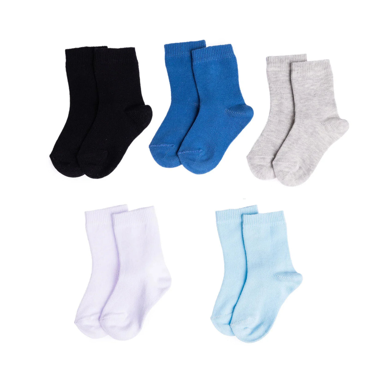 HelloBaby 5 Pack Ankle Baby Socks (Newborn to 4-5 Years)