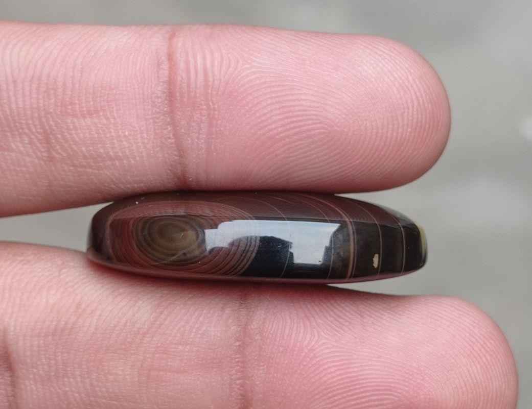 55.7ct Fortified Agate Cabochon- Sulaimani Aqeeq -  35x21x9mm
