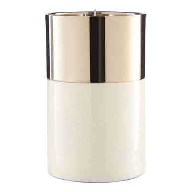 Elva White Large Wax Filled Candle