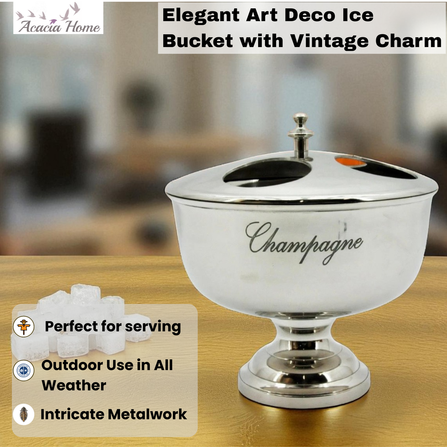 36CM CHAMPAGNE BUCKET-4 BOTTLE