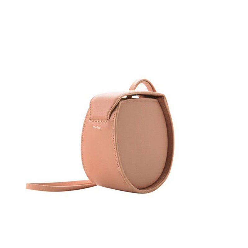 Drawstring portable diagonal shoulder bag