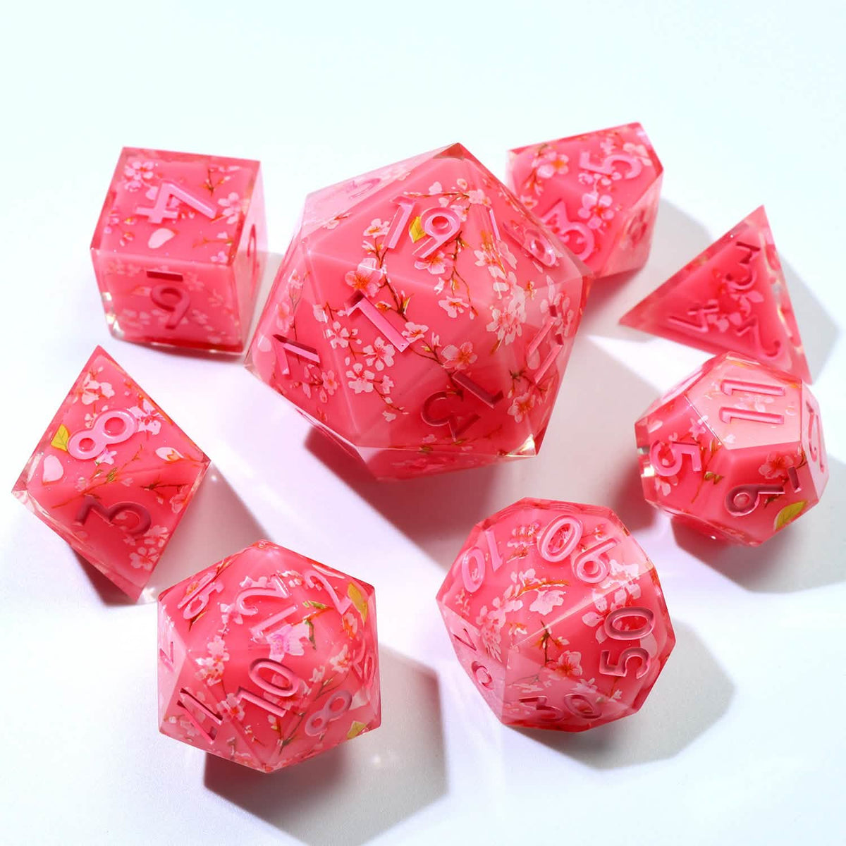 Candied Blossom | 33mm D20 | Oversized Art Core Dice | Single Dice