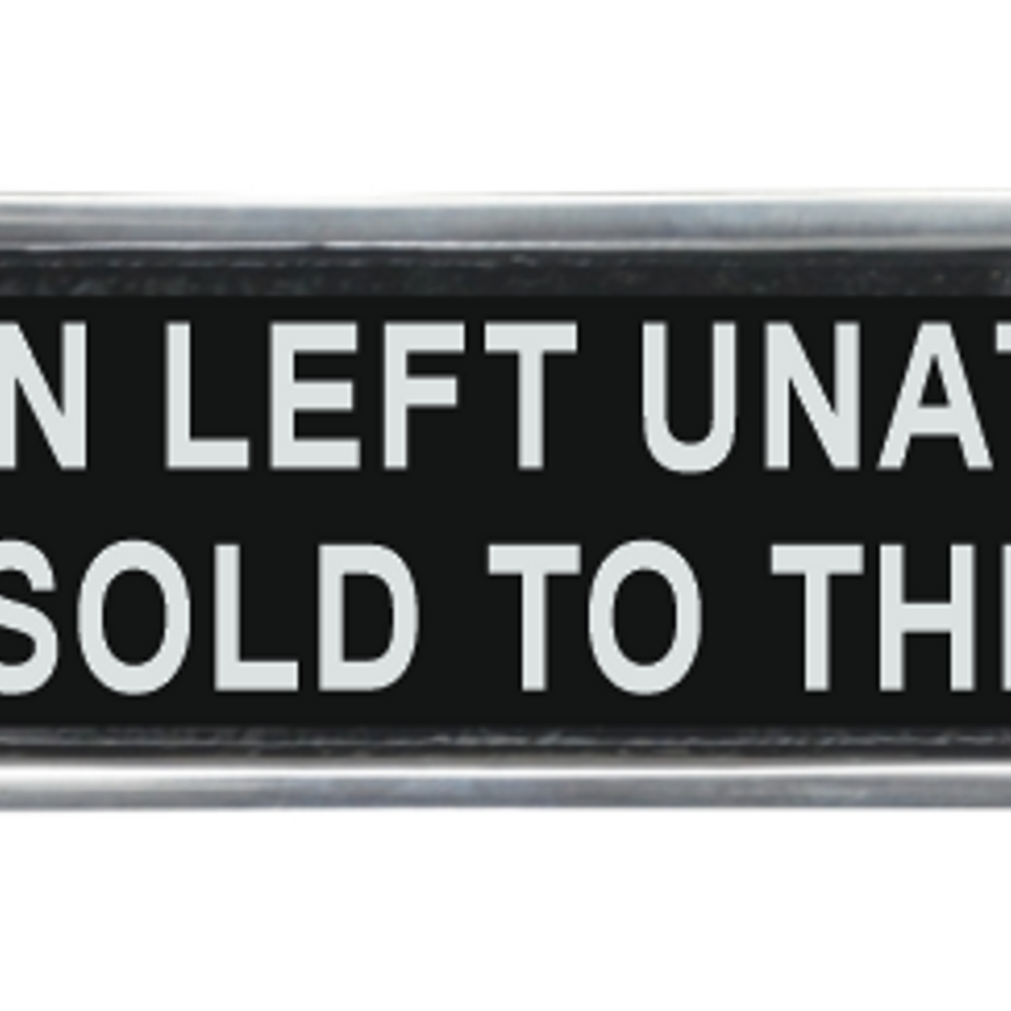 25CM ALUMINIUM CHILDREN LEFT SIGN