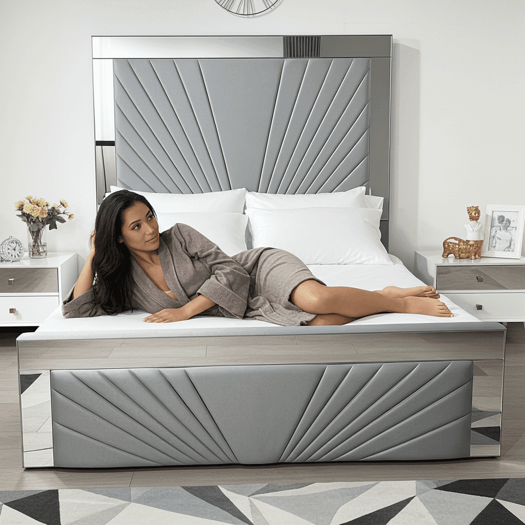2025 Mirror Bed – A Luxurious Blend of Elegance and Comfort