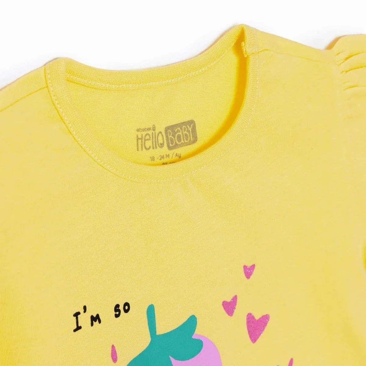 HelloBaby Short Sleeve Jersey Baby T-Shirt (3-6 Months to 3-4 Years)