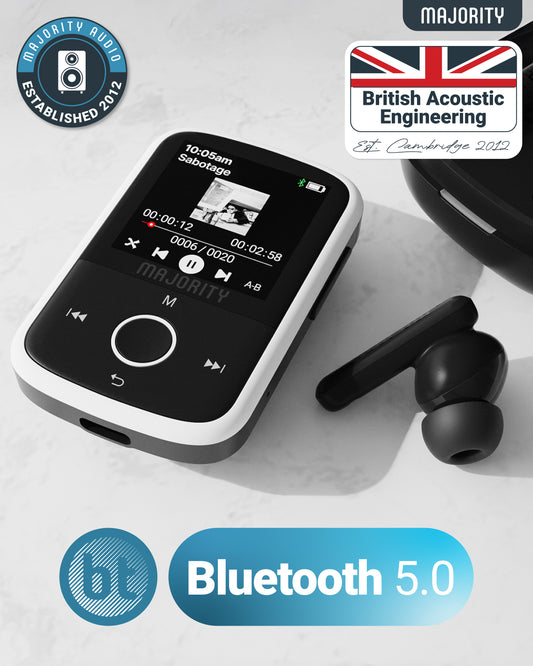 MAJORITY MP3 GO PLAYER 16GB BLK/WHT